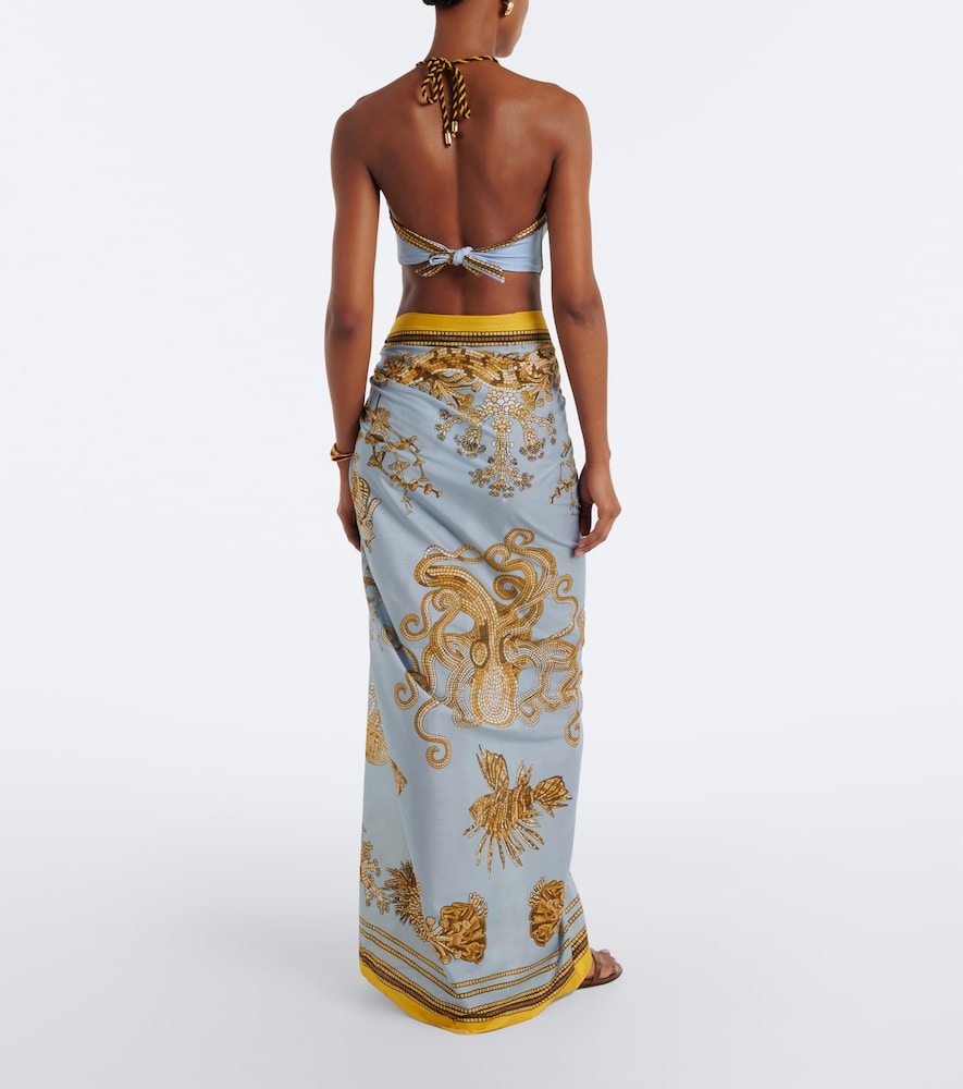 La DoubleJ Printed cotton beach cover-up | Thumbnail 2