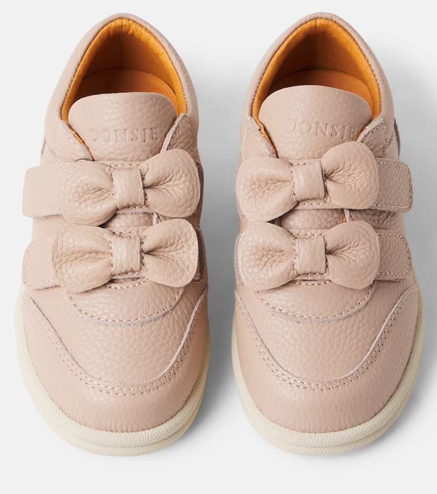  Donsje Donsje Loena Bow-detail Leather Sneakers 