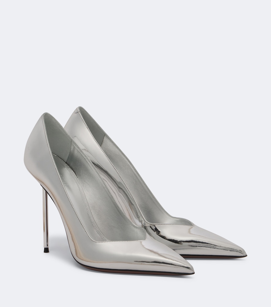 Pumps Lidia in pelle metallizzata