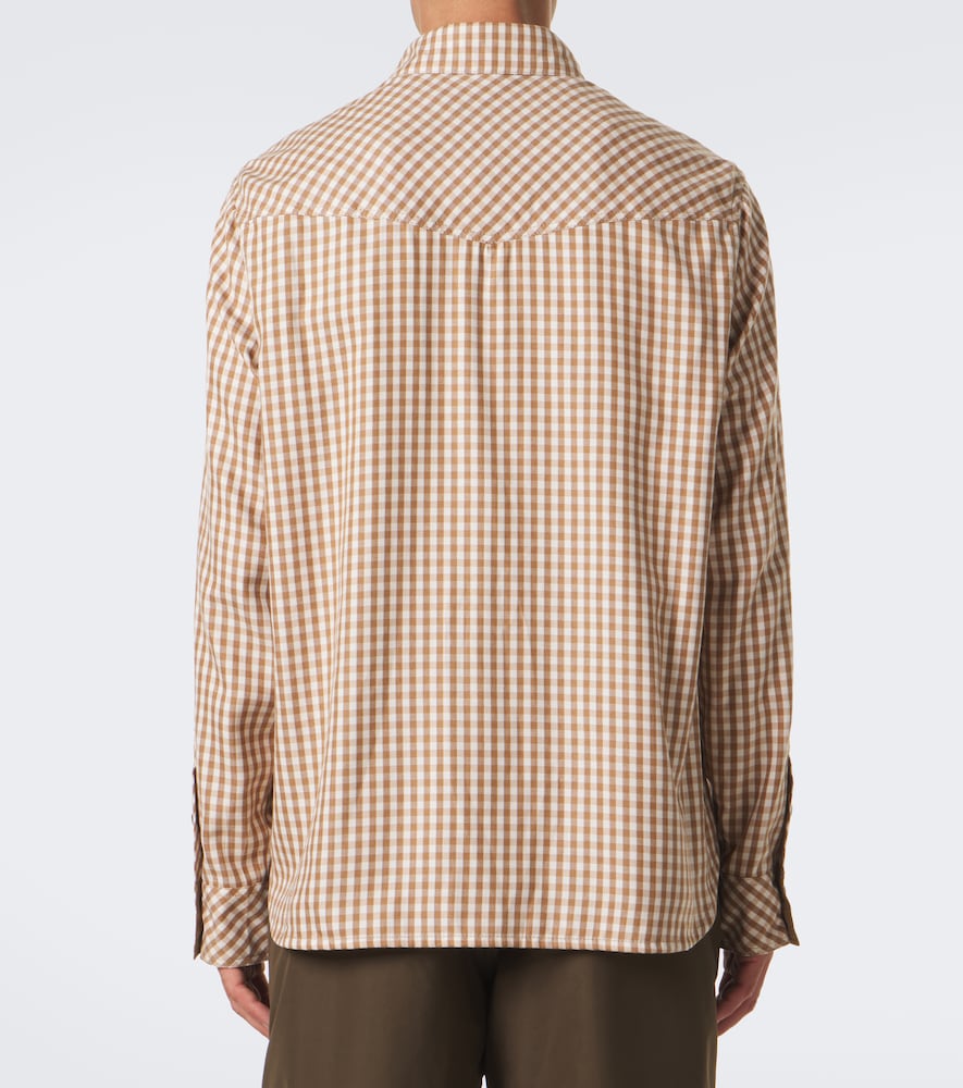 Grenoble Check Cotton-Blend Twill Shirt