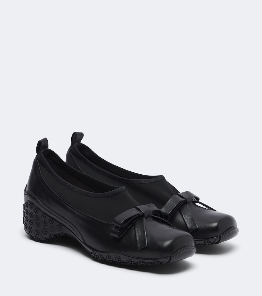 Slipper mit Leder