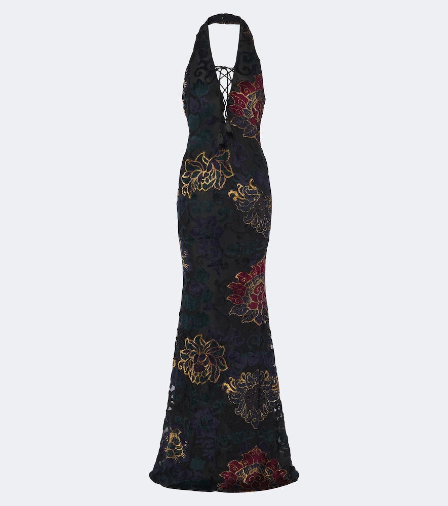 Robe aus Jacquard-Jersey