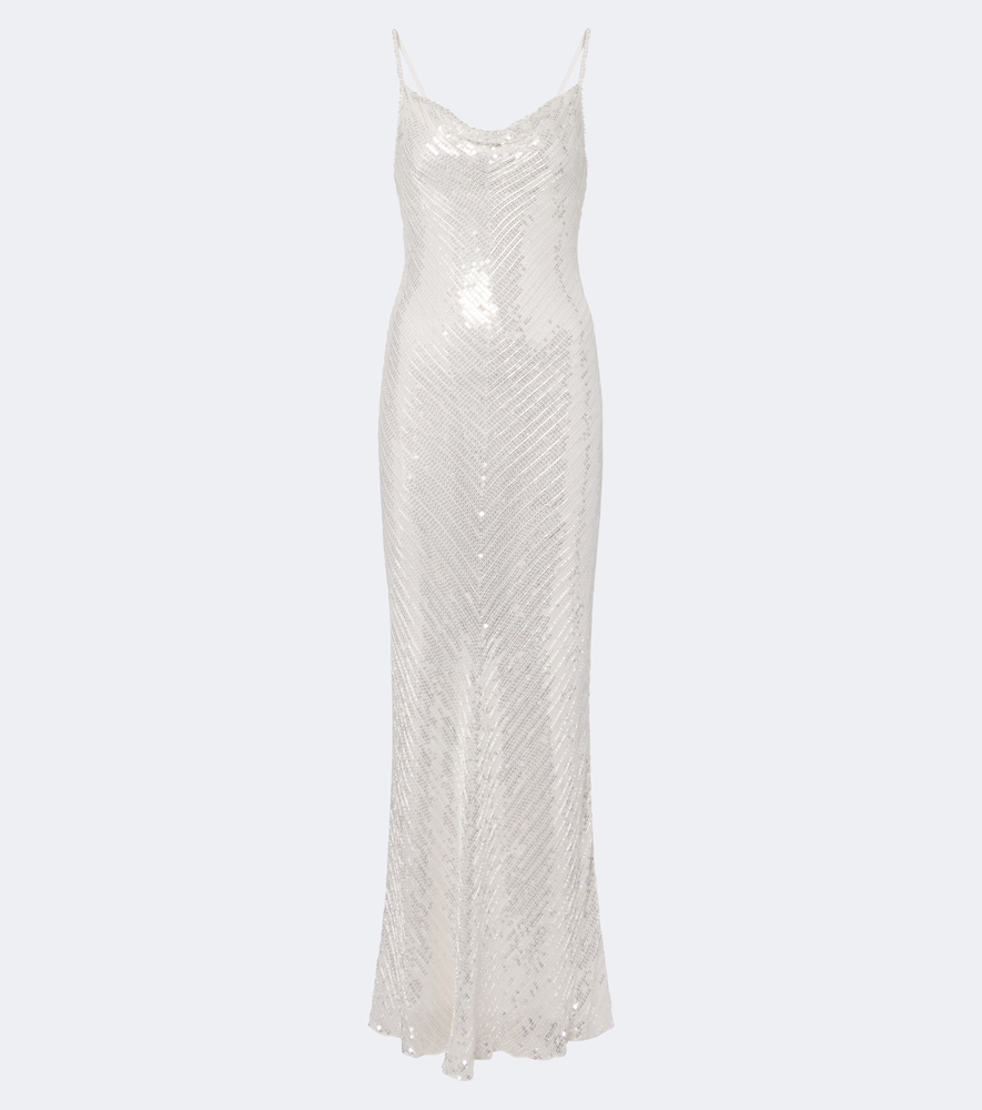 Robe Shangrila La aus Seide mit Pailletten