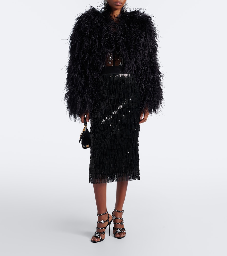 Dolce&Gabbana Fringed Sequined Midi