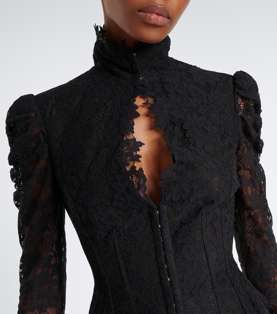 Vitalis Lace Cotton-Blend Corset Top