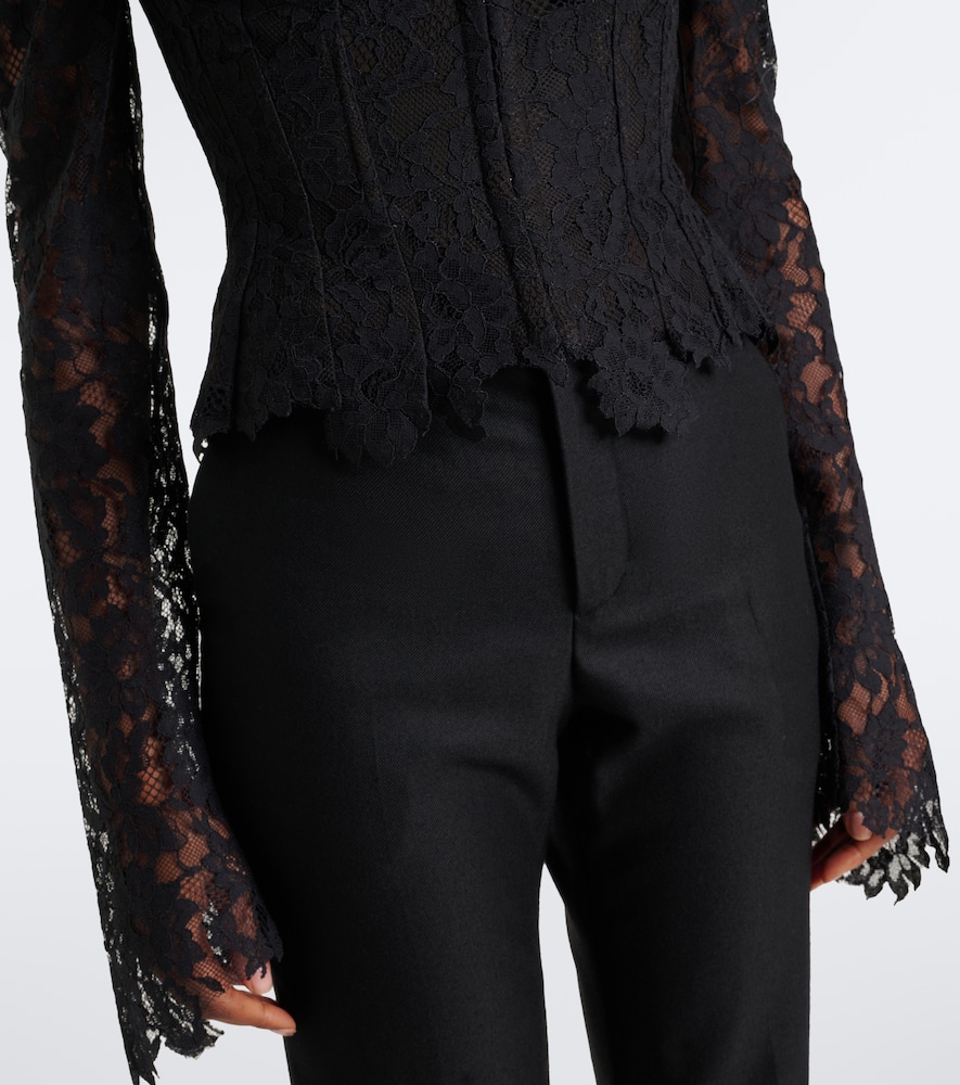 Vitalis Lace Cotton-Blend Corset Top