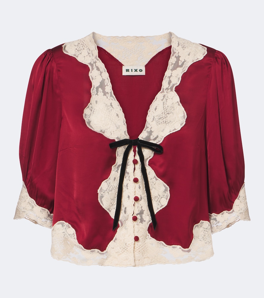 Ursula Lace-Trimmed Blouse