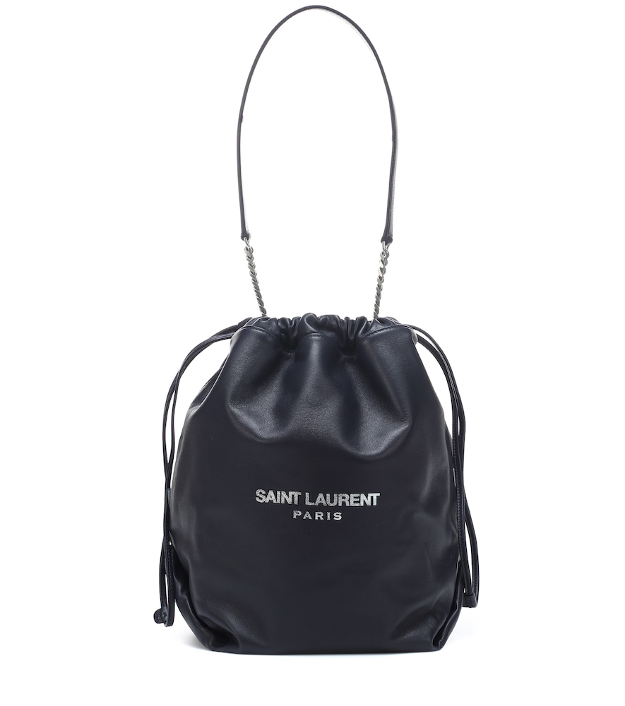 teddy leather bucket bag