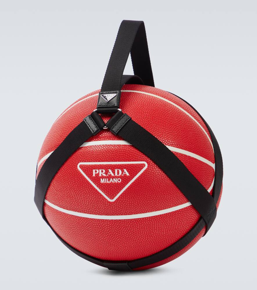Prada Logo basketball with nylon carrier