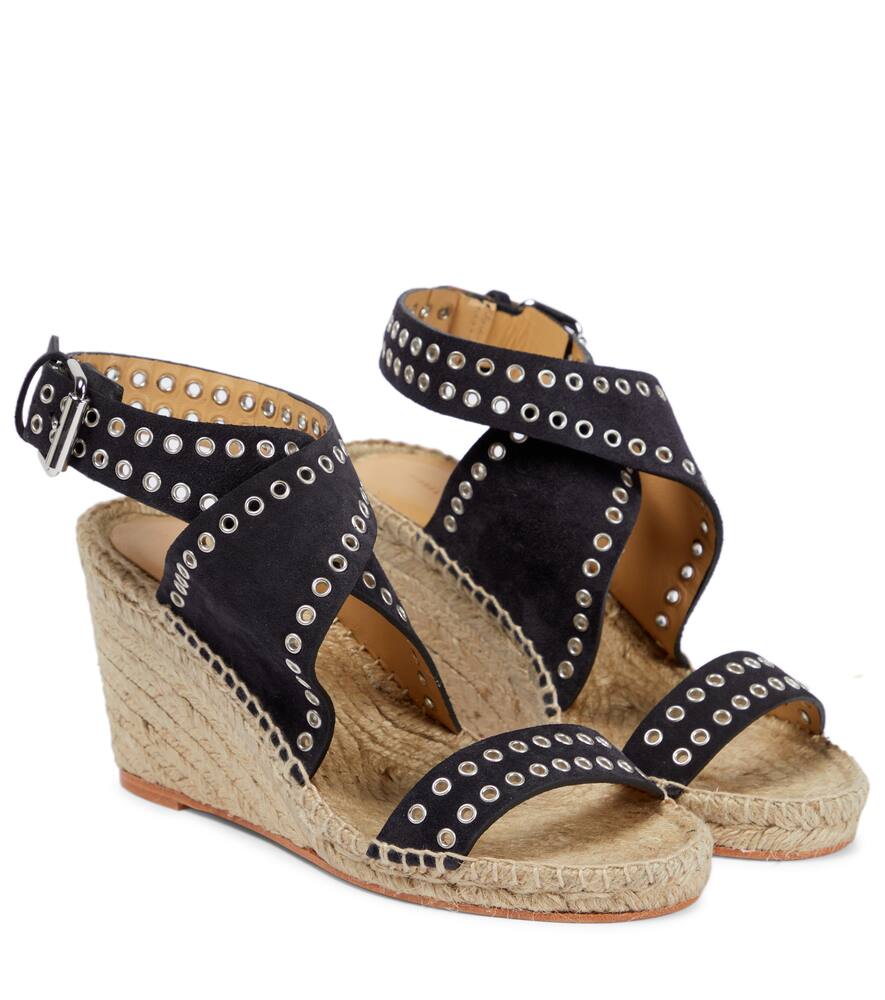 Isabel Marant Iriane wedge suede espadrille sandals