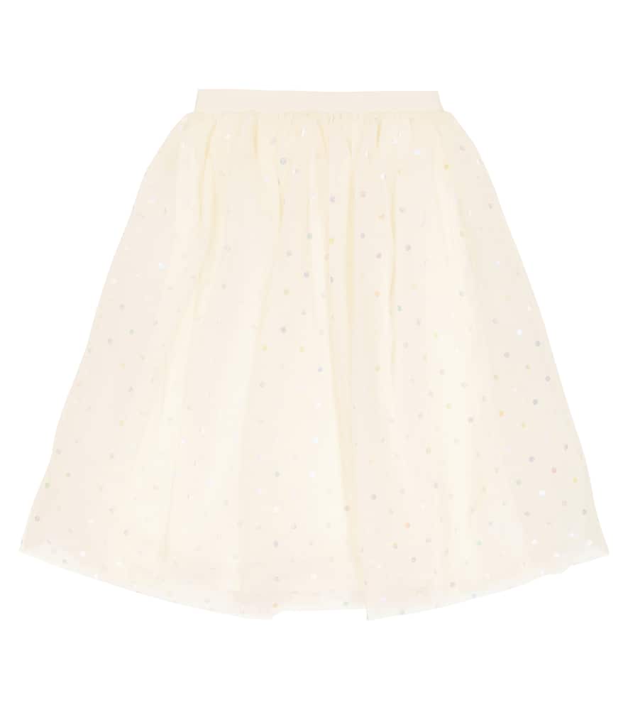 Bonpoint Panice polka-dot tulle skirt