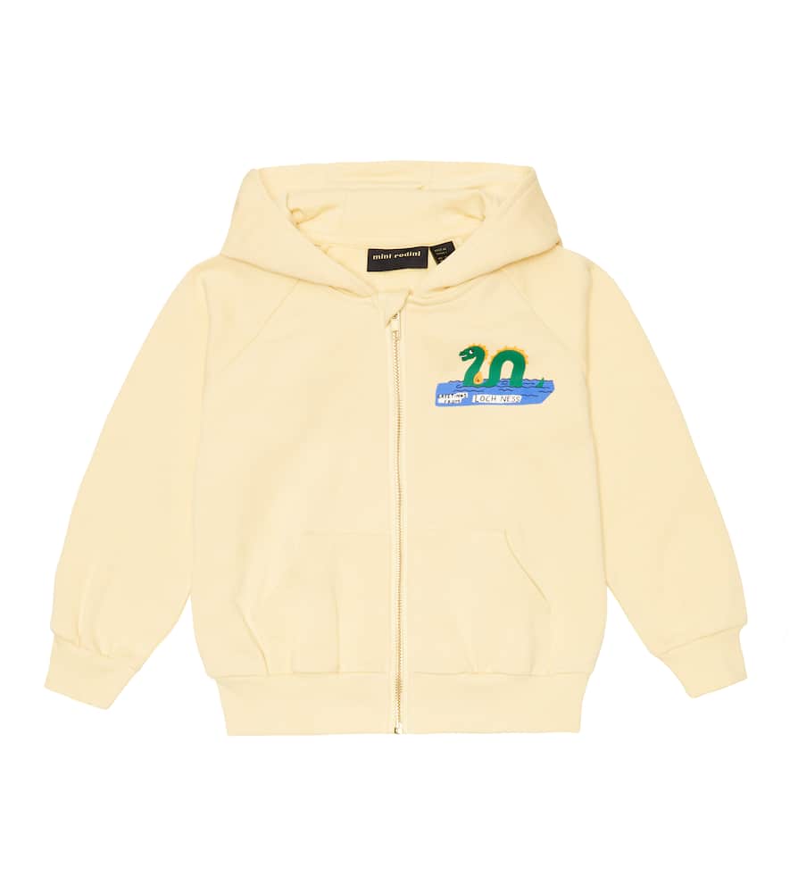 Mini Rodini Printed cotton hoodie