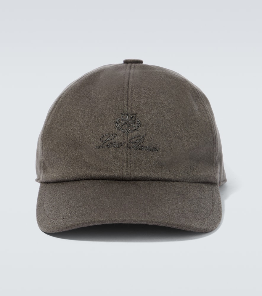 Shop Loro Piana Cashmere Baseball Cap In Army Green