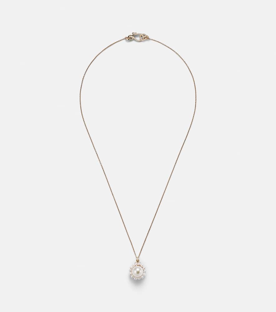 Jeanne Simple 14kt gold necklace with freshwater pearls