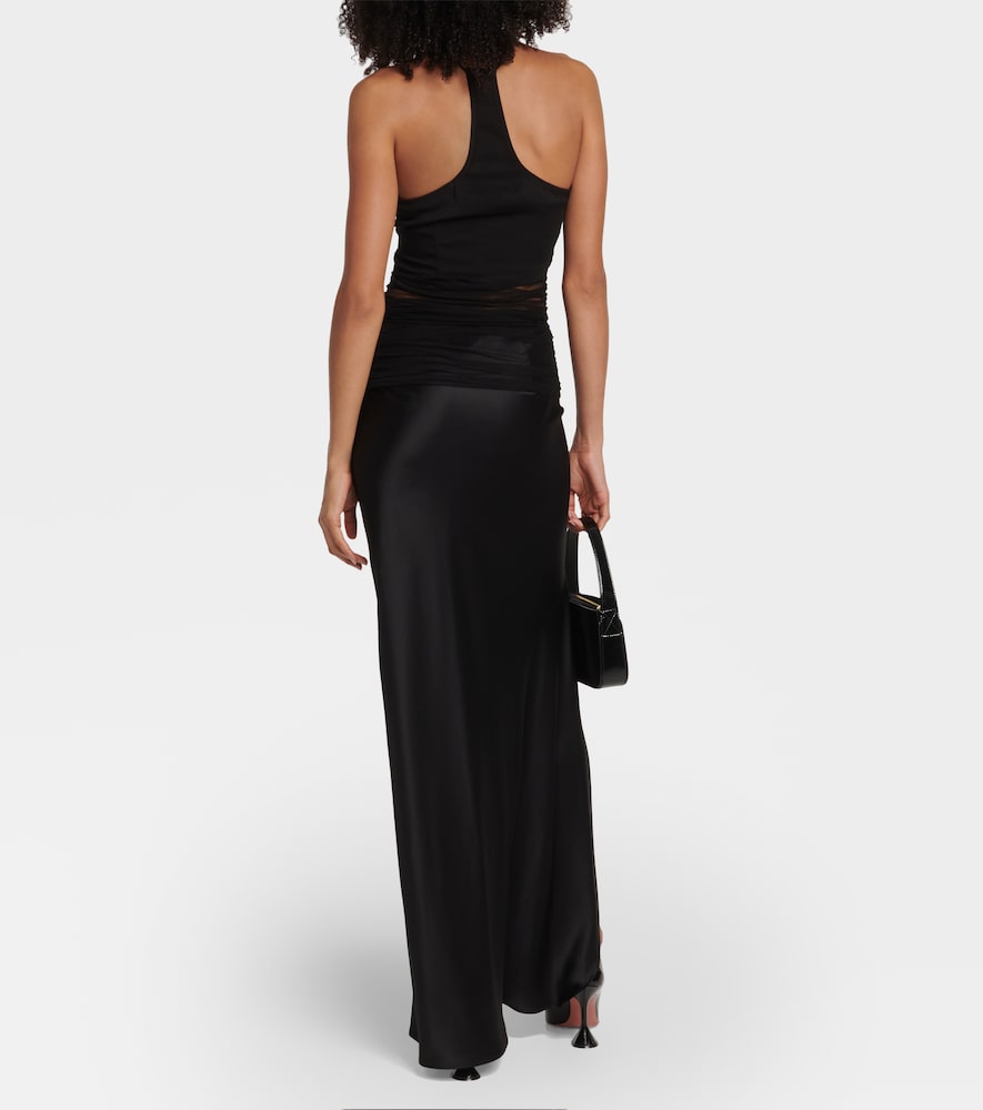  Christopher Esber Christopher Esber Cutout Silk Tulle Halterneck Top 