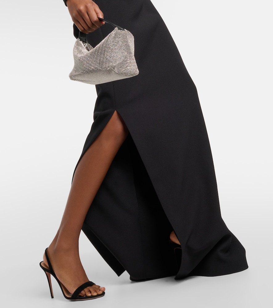  Safiyaa Safiyaa Maimie Crystal-embellished Crãªpe Gown 