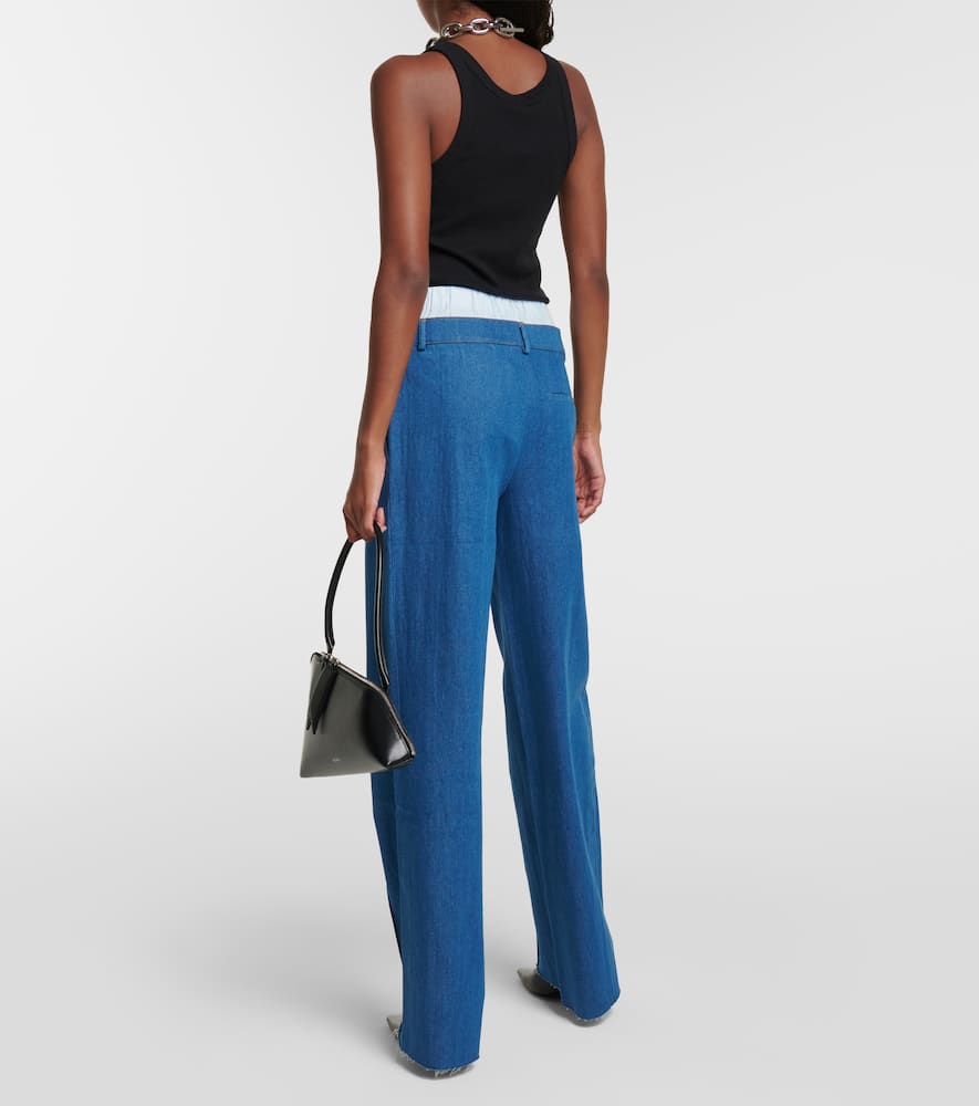 Shop Aya Muse Cosa High-rise Denim Jeans In Blue