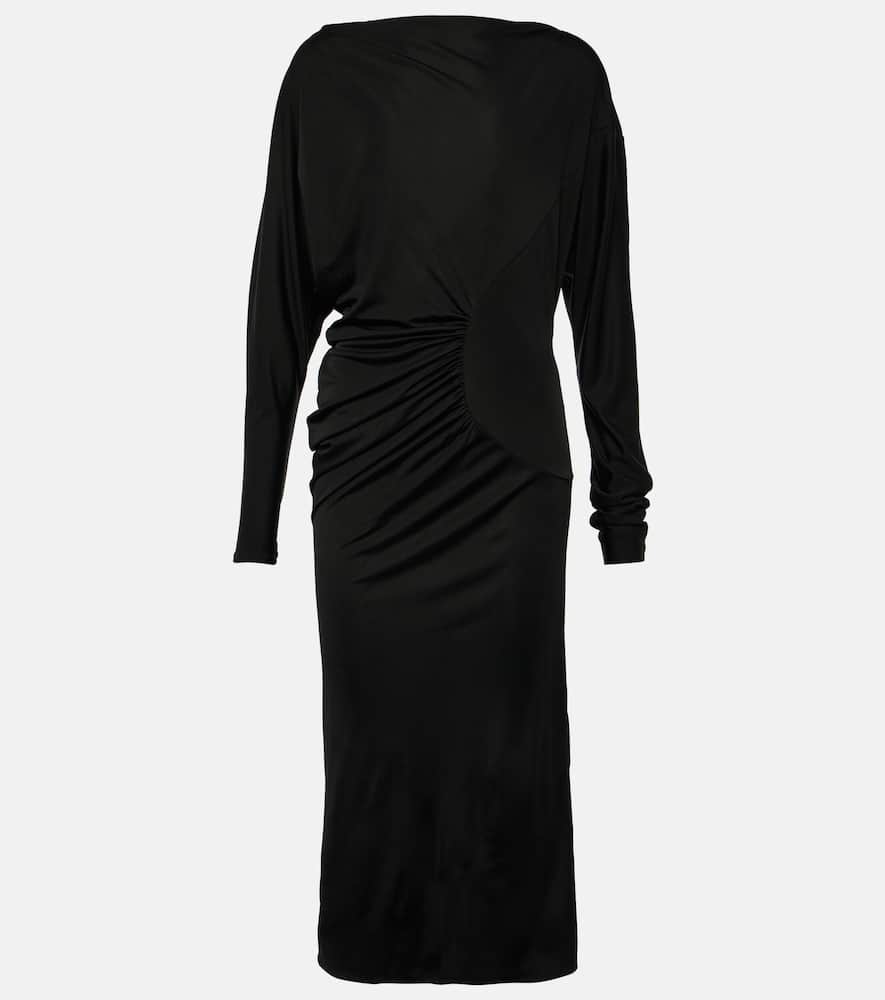 Oron ruched jersey maxi dress