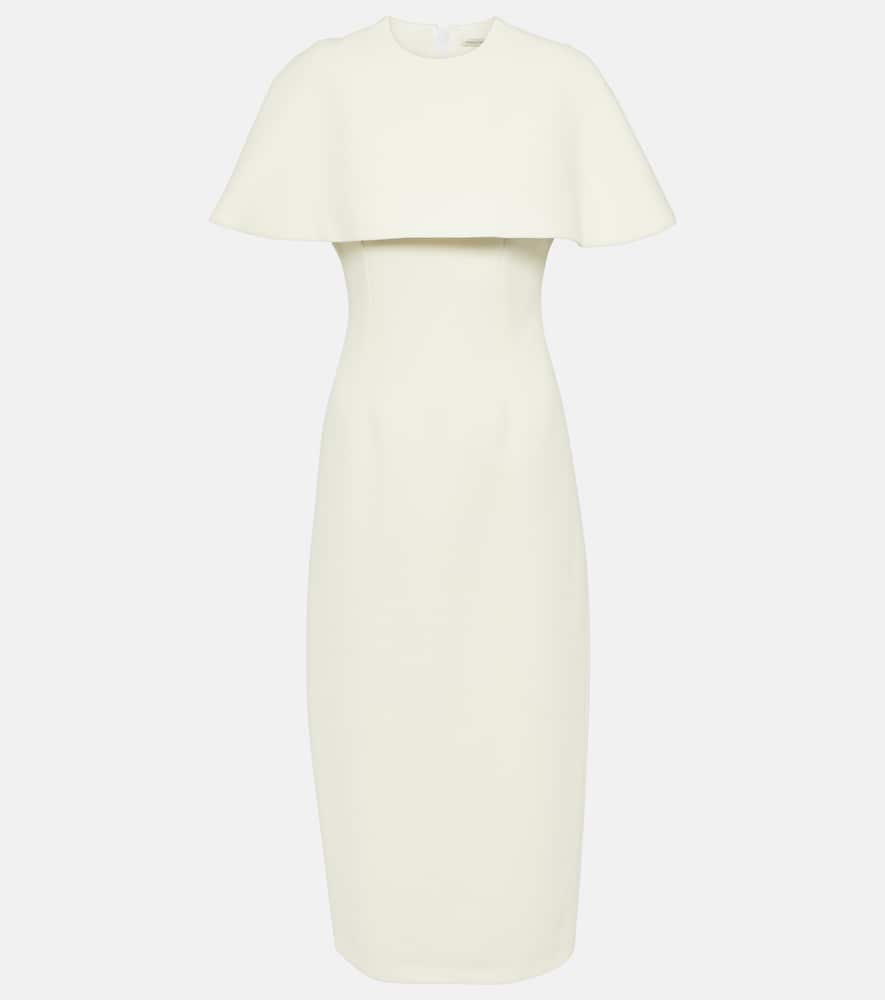 Bridal Blaine caped midi dress