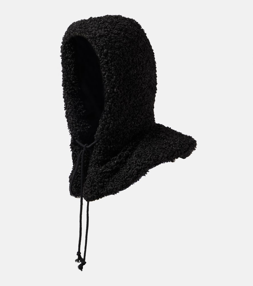 Ruslan Baginskiy Faux Shearling Hood In Black