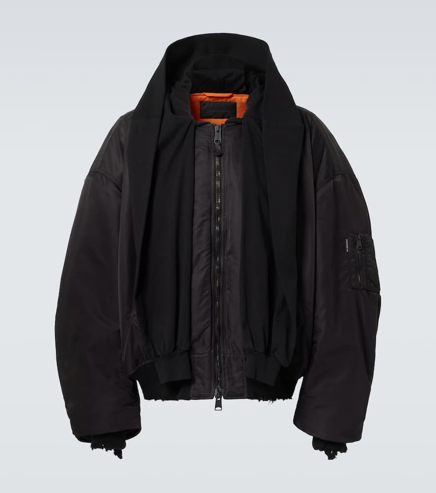 Incognito hooded bomber jacket