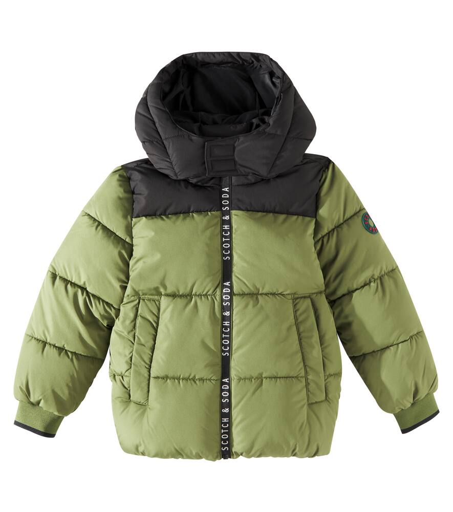 Scotch & Soda Kids Logo puffer jacket