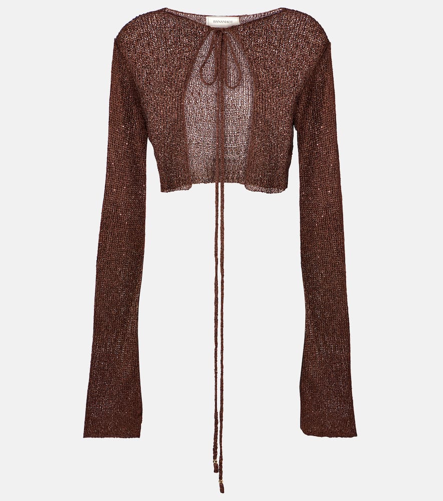 Alma sequined knitted cardigan