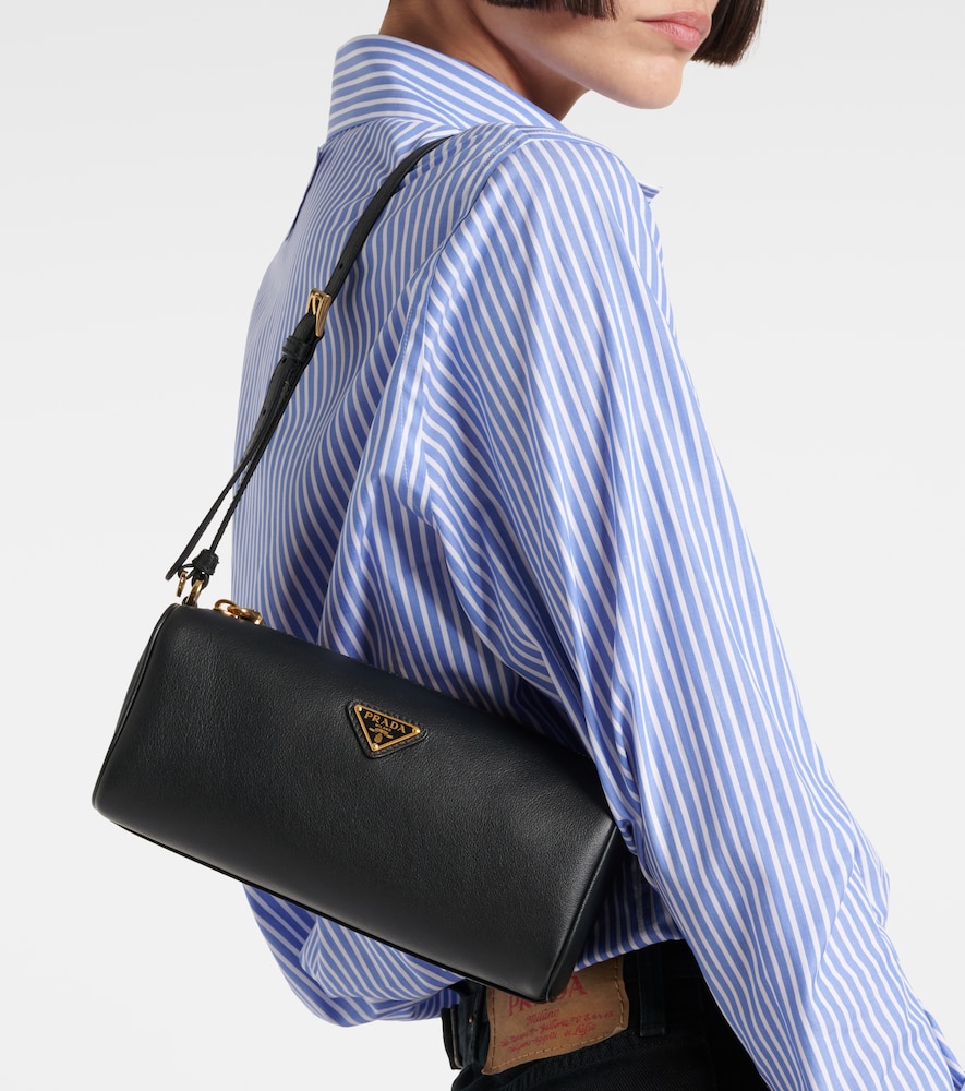  Prada Prada Mini Logo Leather Shoulder Bag 