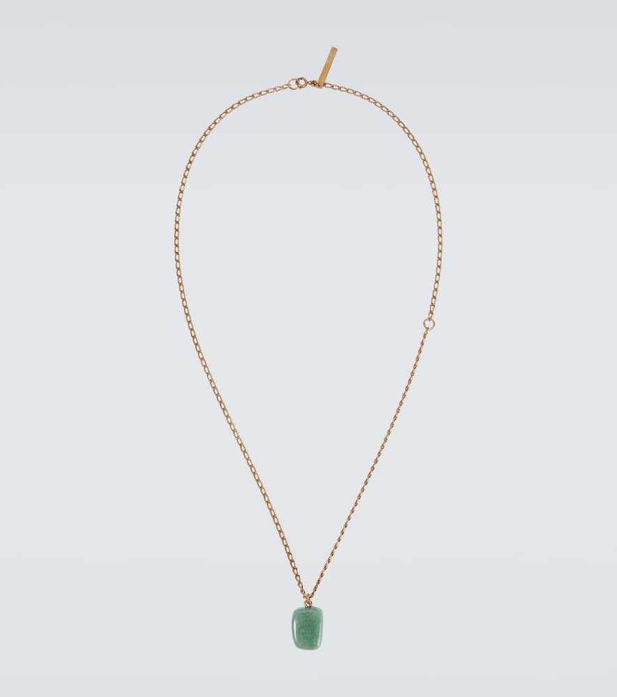 Gold-plated pendant necklace