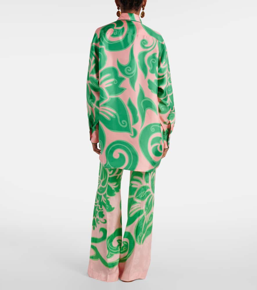 Etro Bedruckte Bluse Aus Seide In Lila