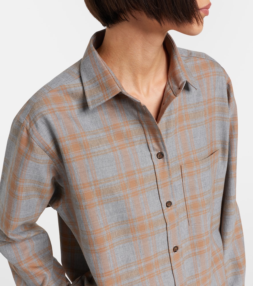 Rohe Checked Twill Shirt In Multi