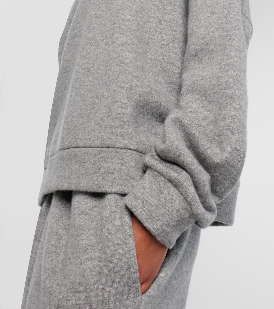 The Row Corzas Cashmere And Cotton Polo Sweater In Gray
