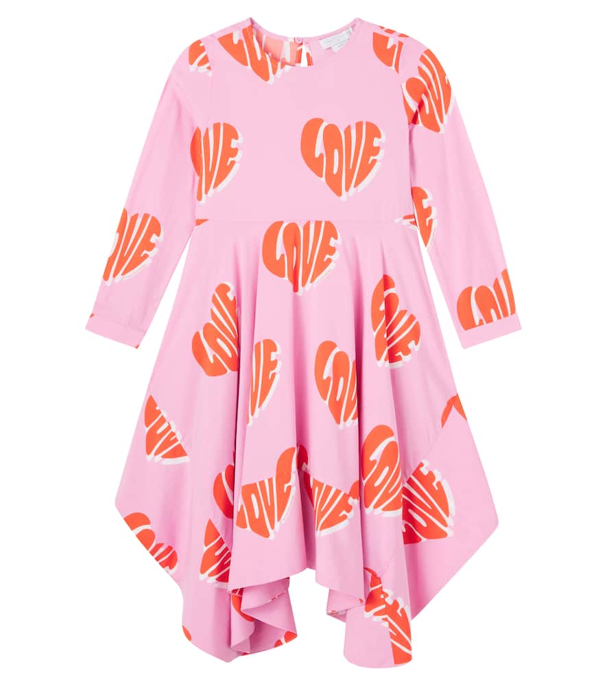 Stella Mccartney Printed Jersey Dress In Pink