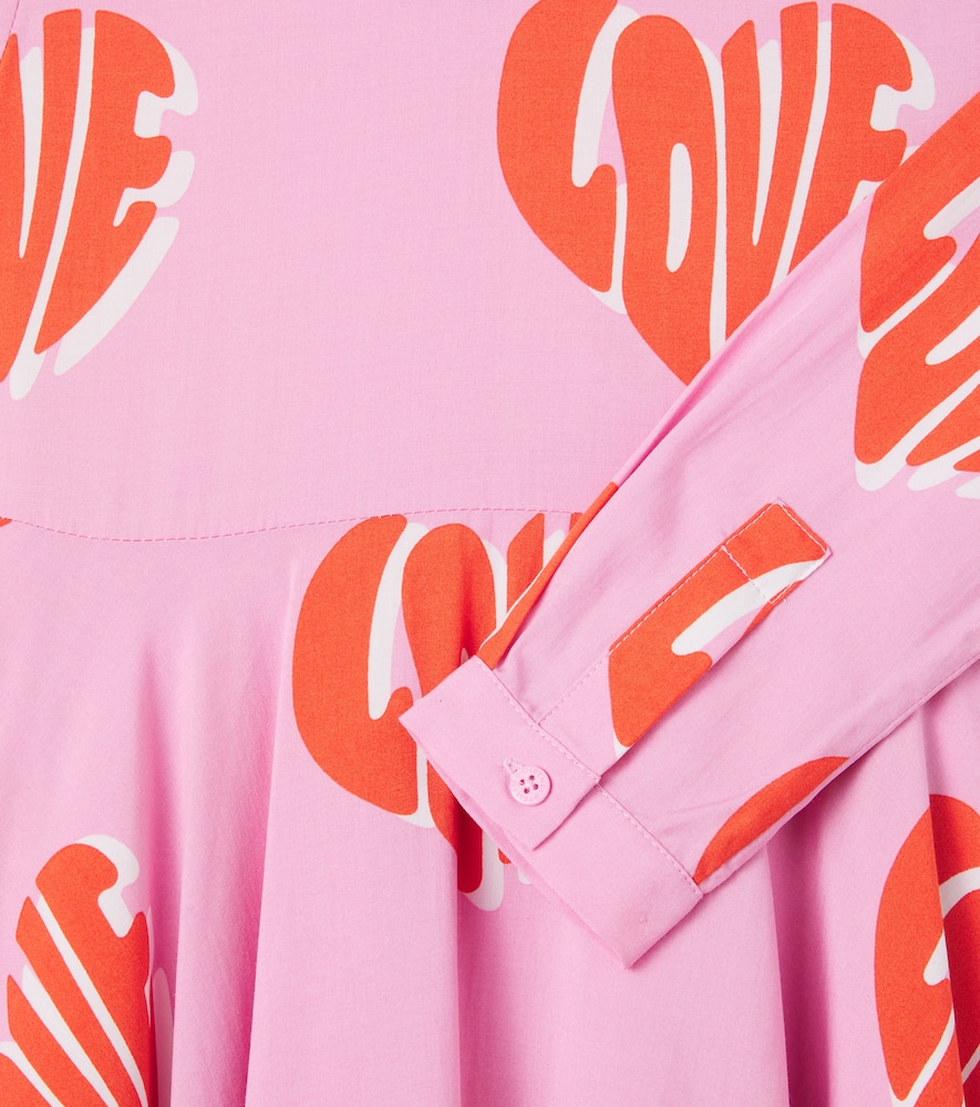 Stella Mccartney Printed Jersey Dress In Pink