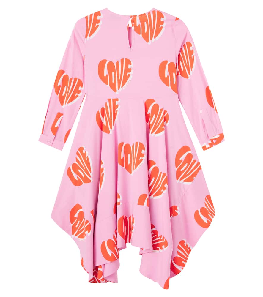 Stella Mccartney Printed Jersey Dress In Pink