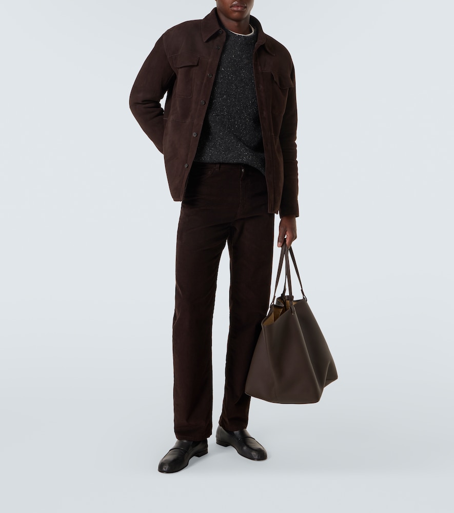  The Row The Row Bento Shearling-lined Suede Jacket 