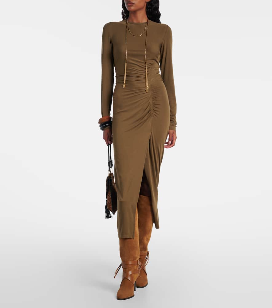 Isabel Marant Alanui 90 Suede Knee-high Boots In Brown