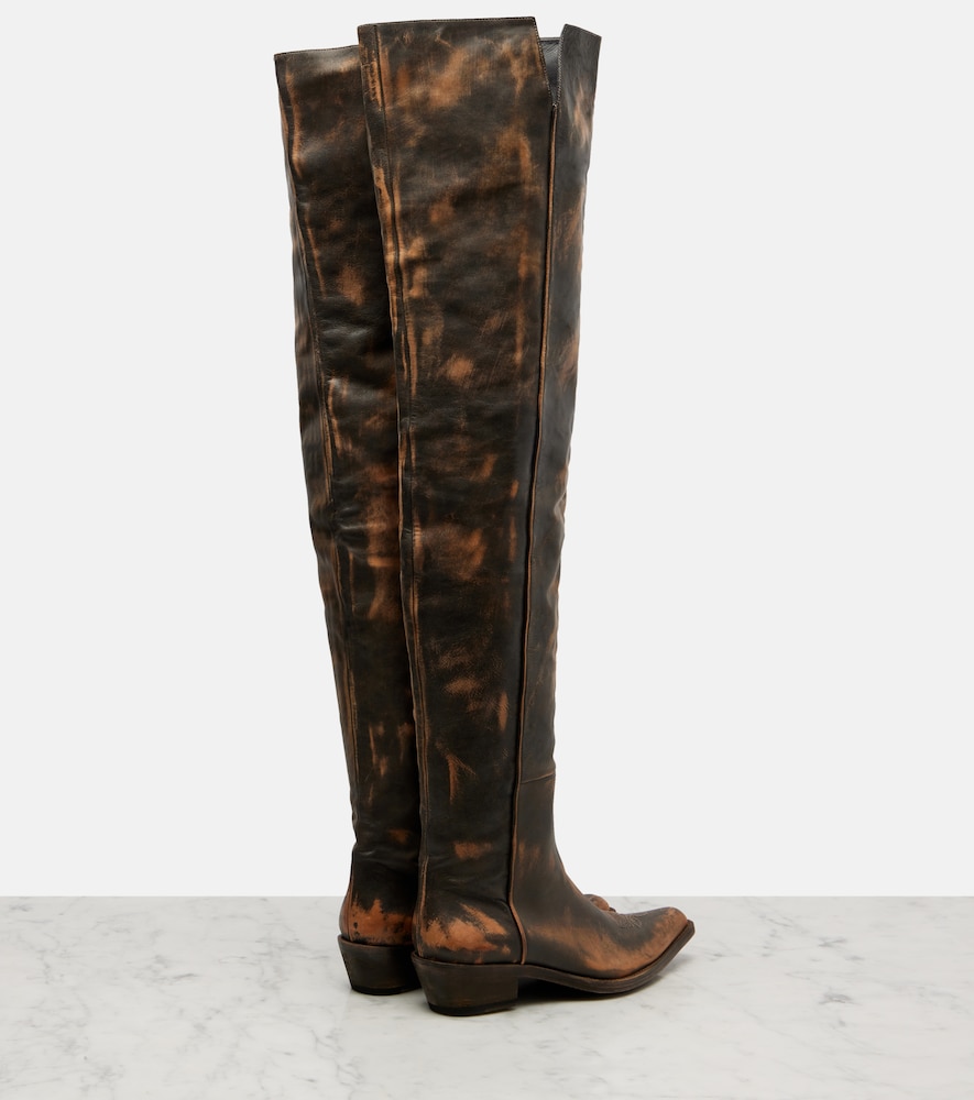 Clive 35 Leather Over-The-Knee Boots