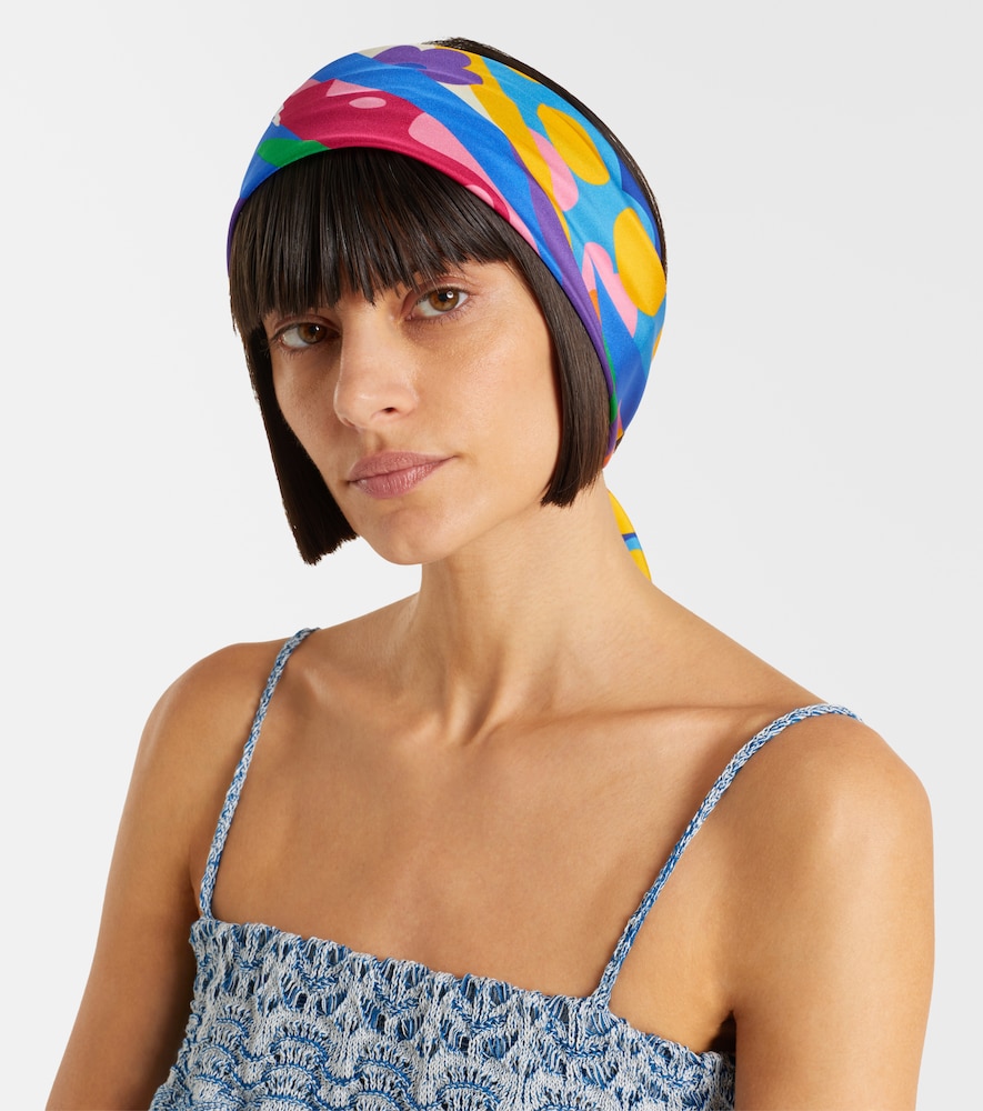 Etro Printed silk twill scarf