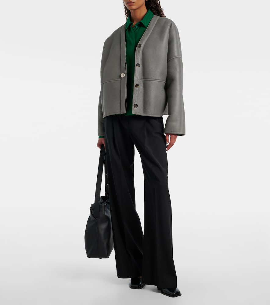 Wool Wide-Leg Pants
