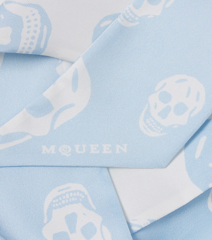  Mcqueen Mcqueen Skull Silk Scarf 