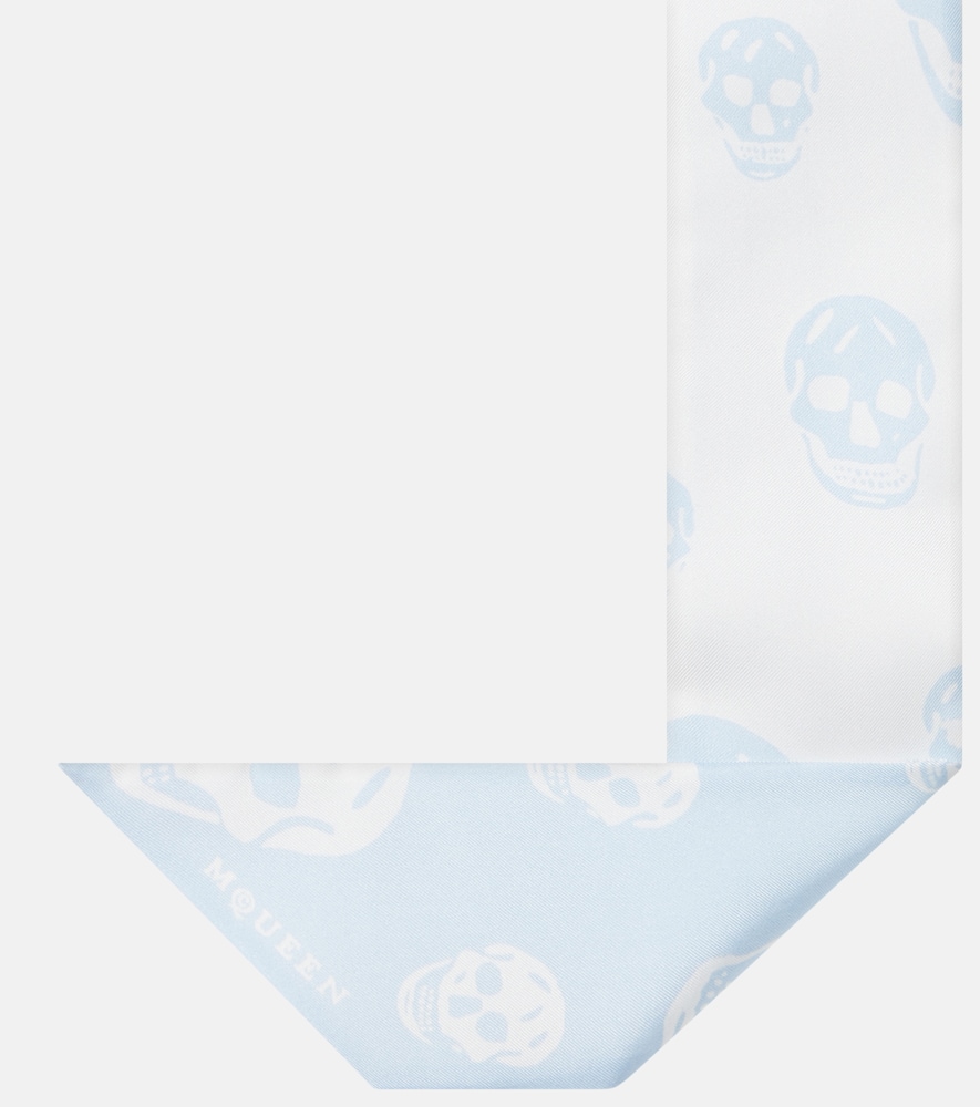  Mcqueen Mcqueen Skull Silk Scarf 