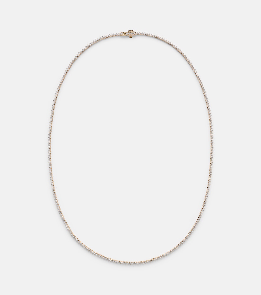 Stone And Strand Women's Gold 14Kt (585/1000) Tennis Necklace With Diamonds