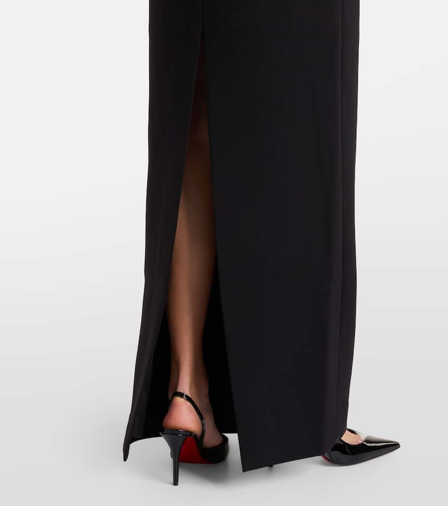 Rebecca Vallance Zephyr Puff-sleeve Gown In Black