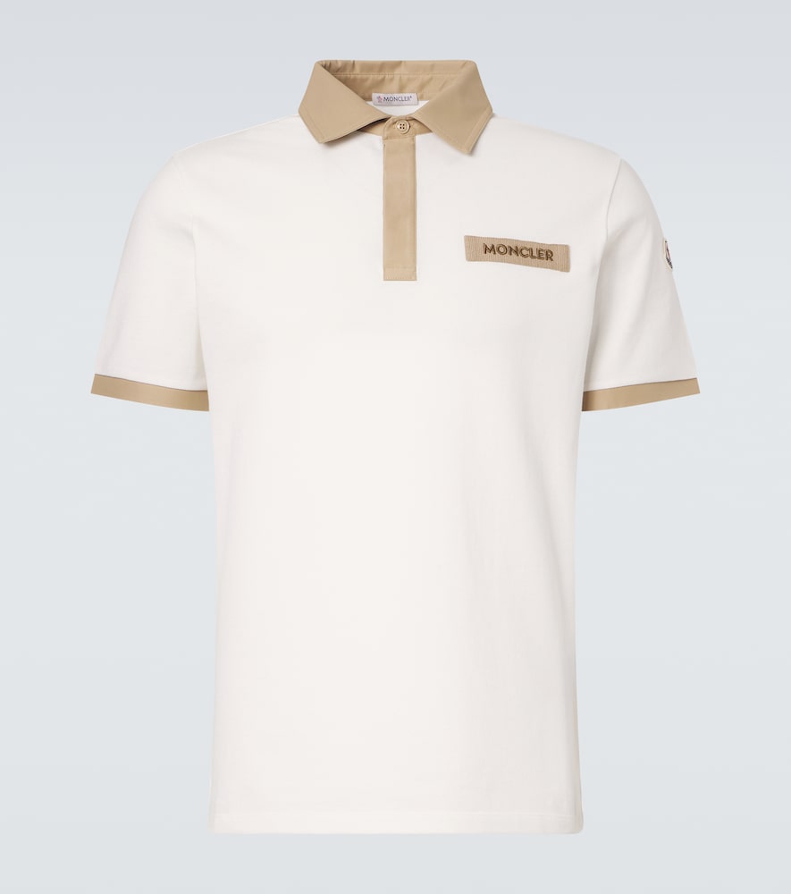 Moncler Uomo Polo In Piqu矇 Di Cotone Con Logo Bianco It Taglia 44- Mytheresa