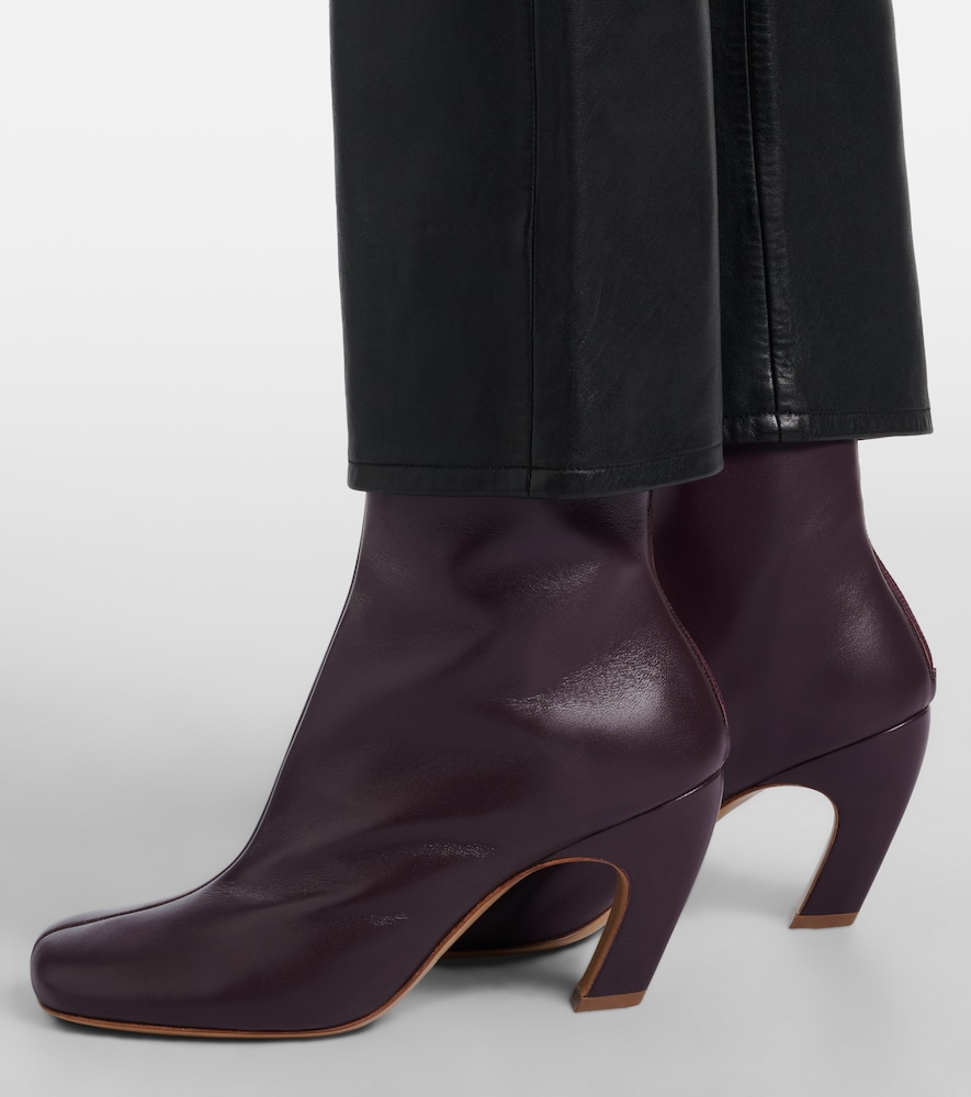 Le Monde Béryl Mica 80 leather ankle boots