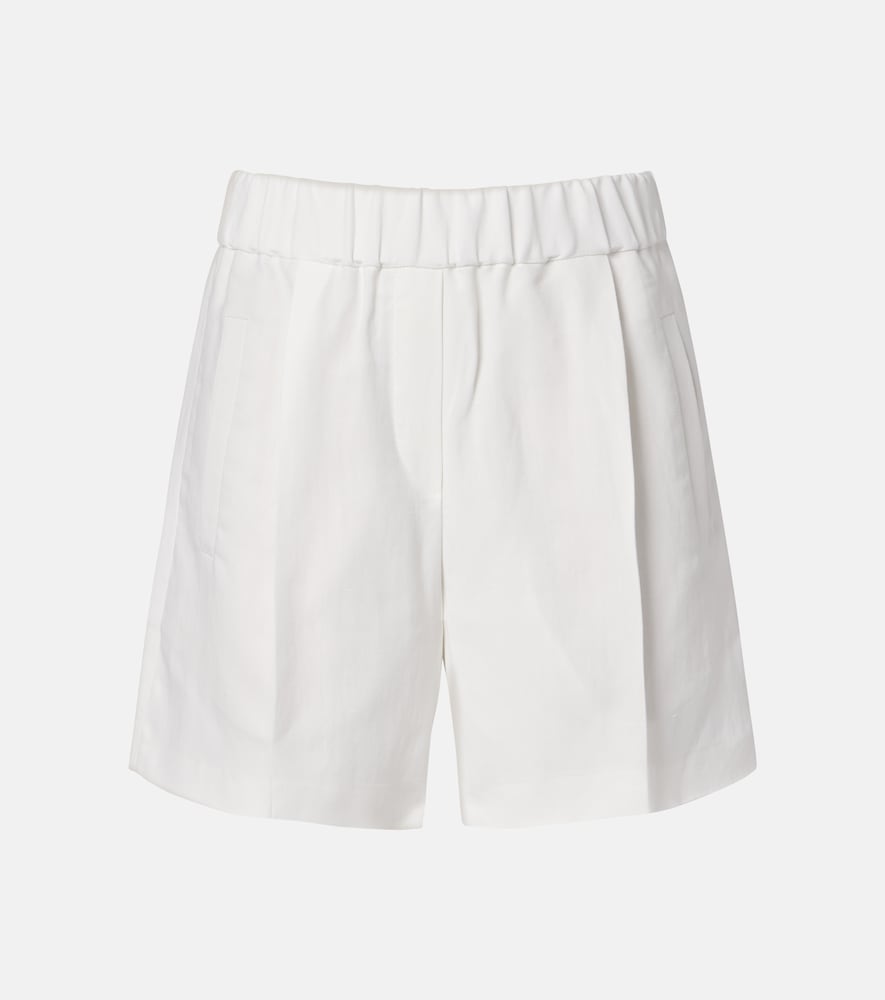 Brunello Cucinelli Women's White High-Rise Bermuda Shorts UK Size 18 - Mytheresa