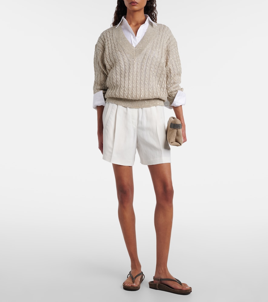  Brunello Cucinelli Brunello Cucinelli High-rise Bermuda-shorts 