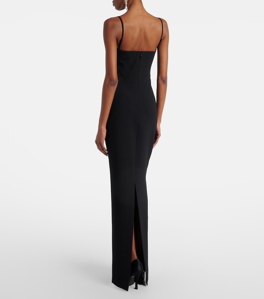  Rachel Gilbert Rachel Gilbert Verzierte Robe Franca Aus Crêpe 