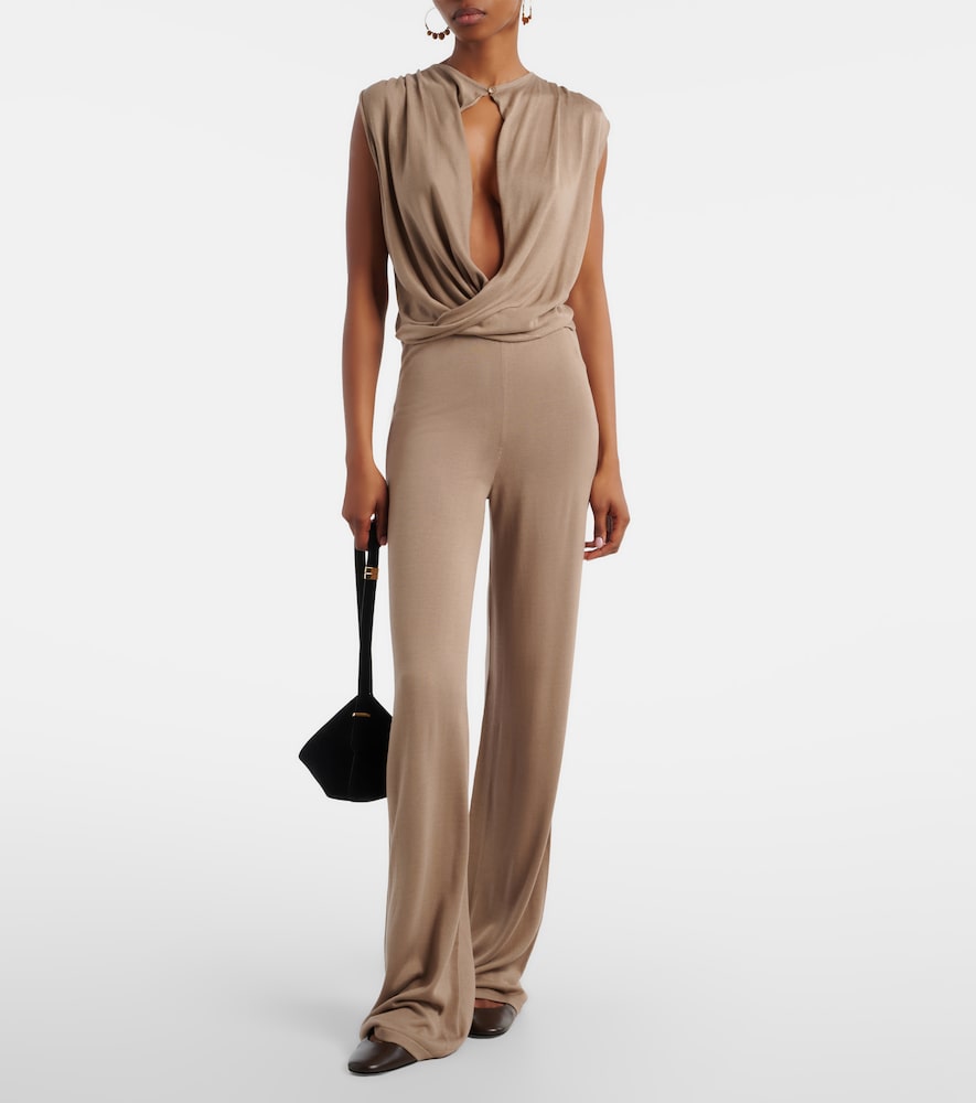 Aya Muse Esme silk-blend straight pants